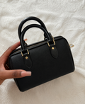 Black patterned handbag