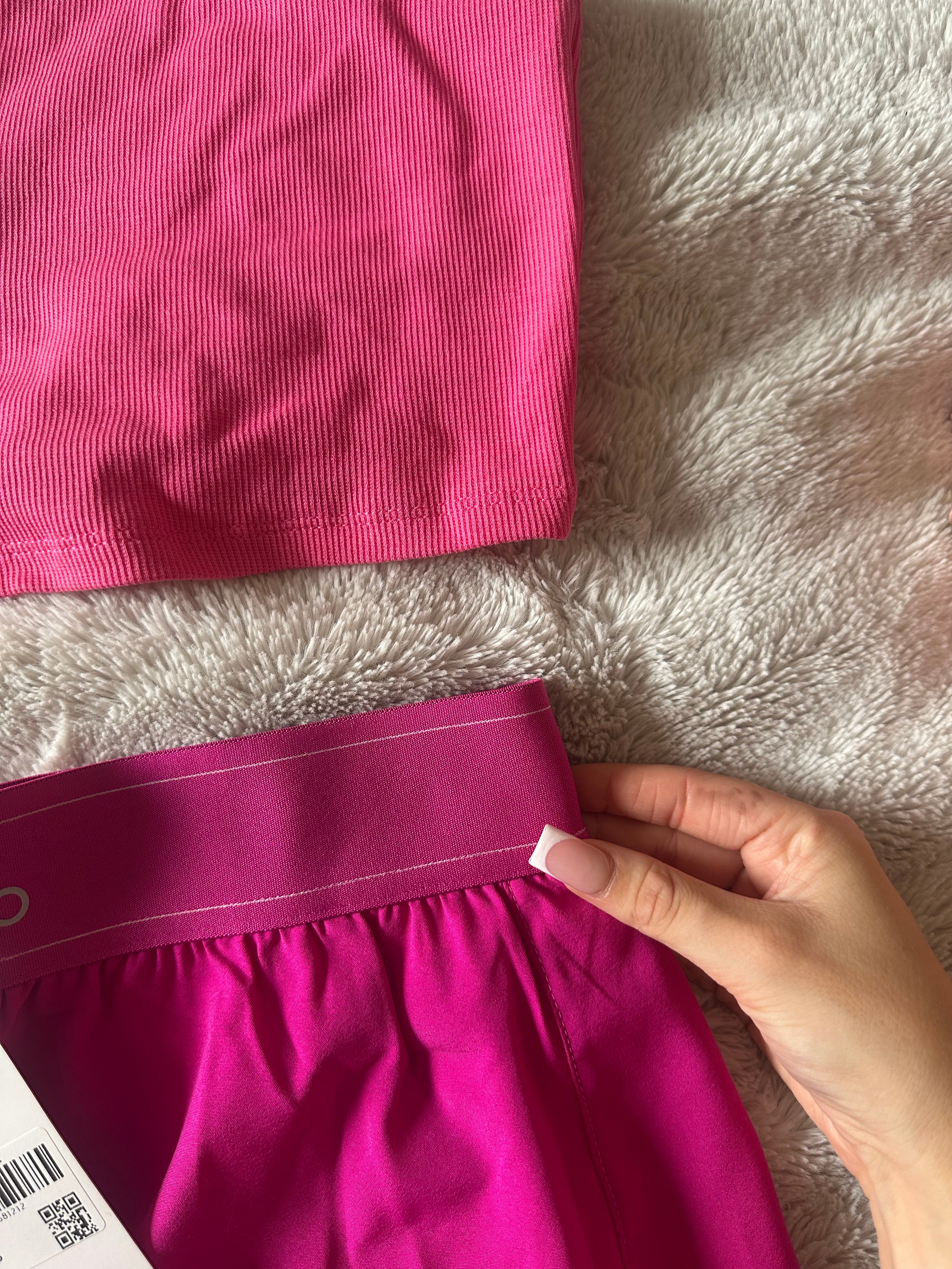 Pink skirt and top set
