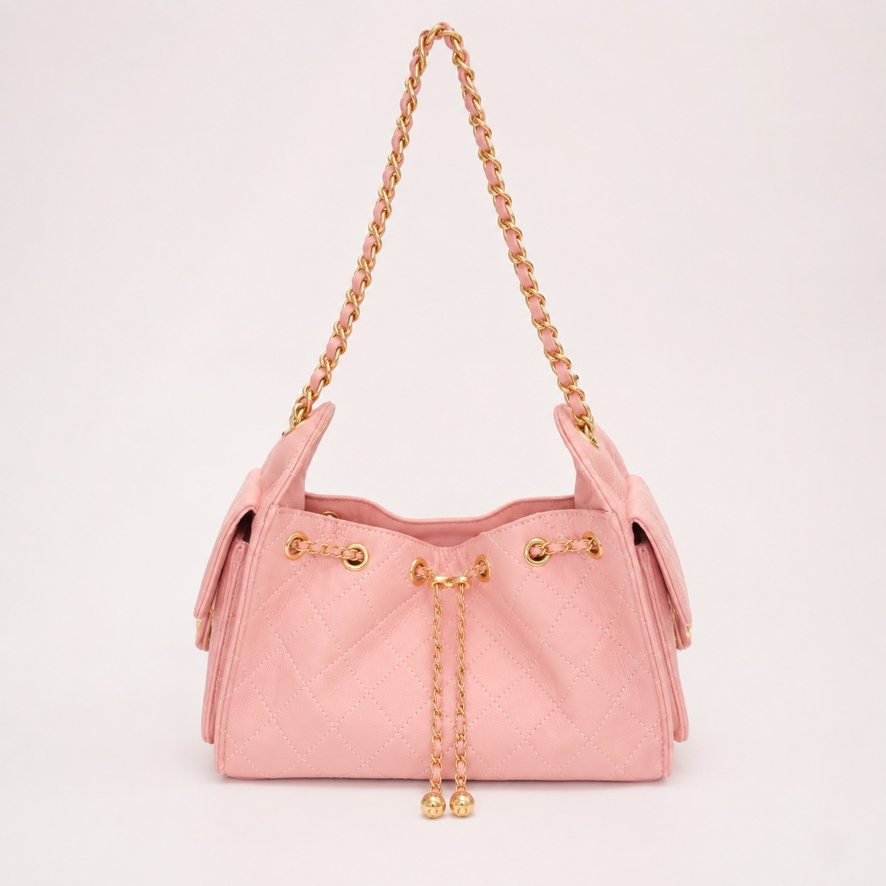 Baby pink shoulder bag
