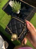 Black mini vanity bag