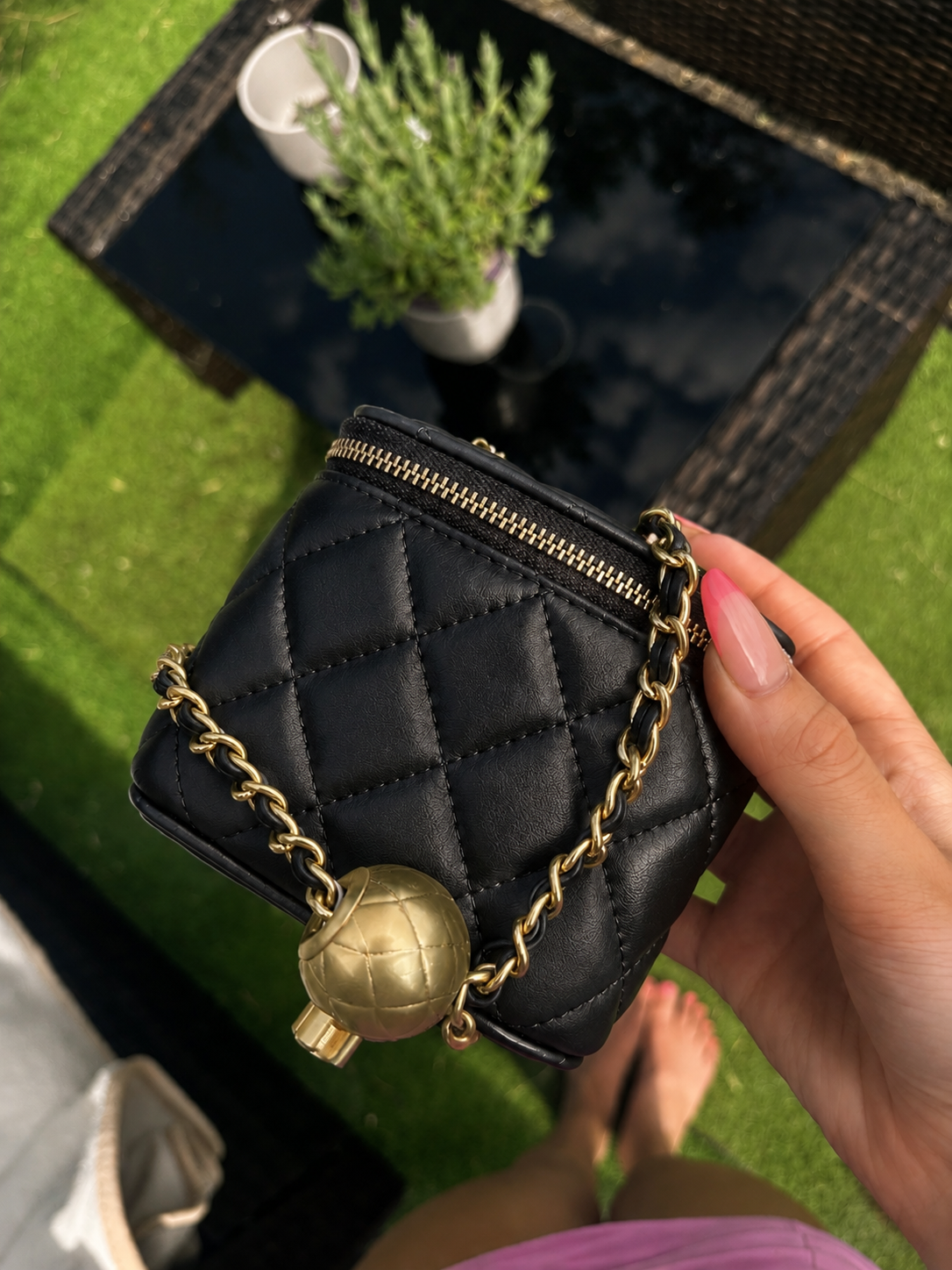 Black mini vanity bag *pre order*