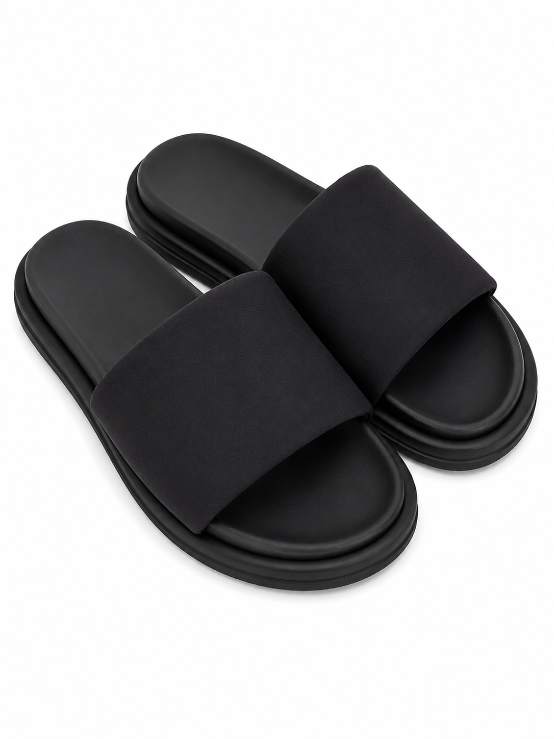 Black pillow sliders