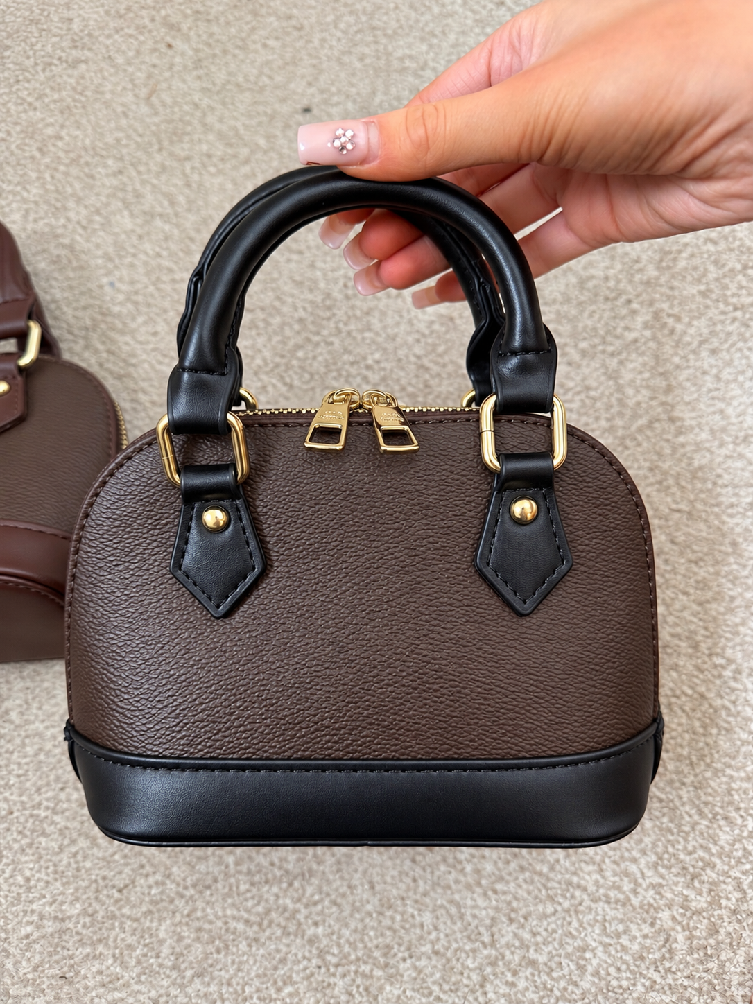 BLACK leather mini bag *pre order*