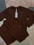 Brown joggers and jumper set
