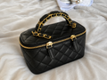 Vanity box bag - black
